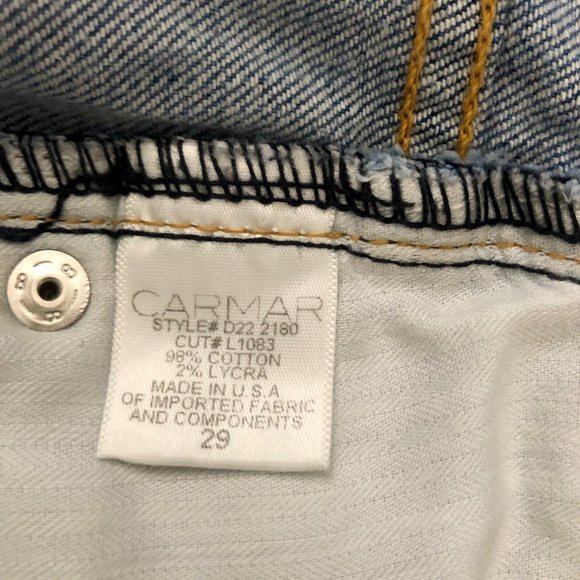 Carmar high rise Zig Zag Embroidered Shorts - Picture 6 of 9